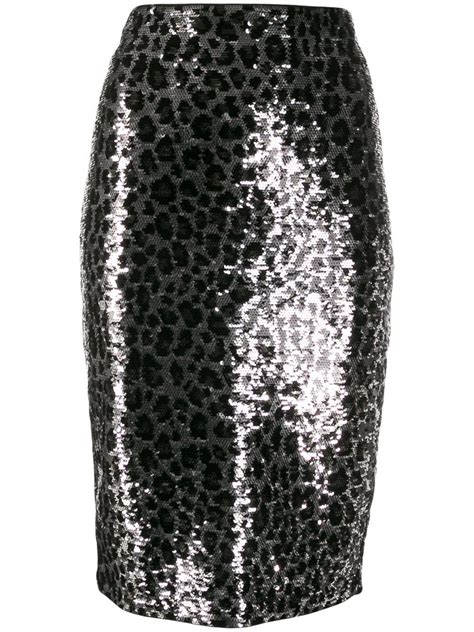 michael kors long black sequin skirt|Michael Kors Women's Skirts .